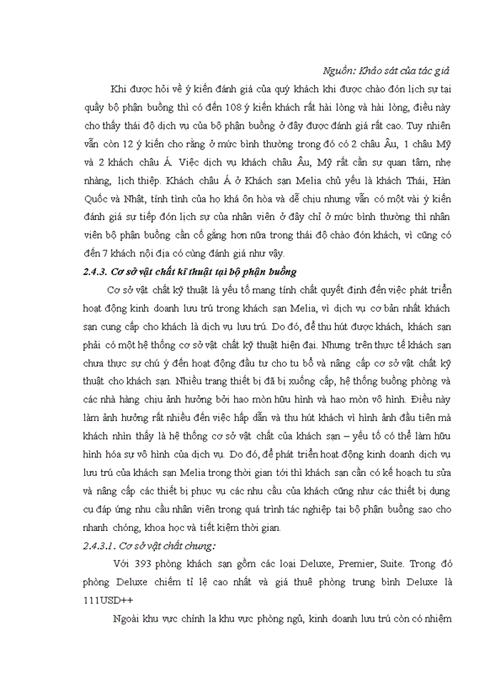 image for page Giải pháp nâng cao chất lượng dịch vụ buồng tại khách sạn Melia Hà Nội