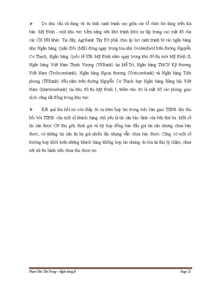 image for page Mở rộng cho vay tiêu dùng tại ngân hàng nông nghiệp và phát triển nông thôn Việt Nam chi nhánh Tây Đô