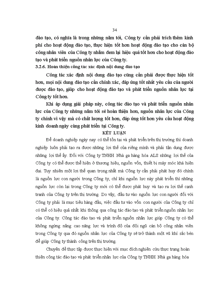 image for page Hoàn thiện công tác đào tạo và phát triển nguồn nhân lực tại Công ty TNHH Nhà ga hàng hóa ALS