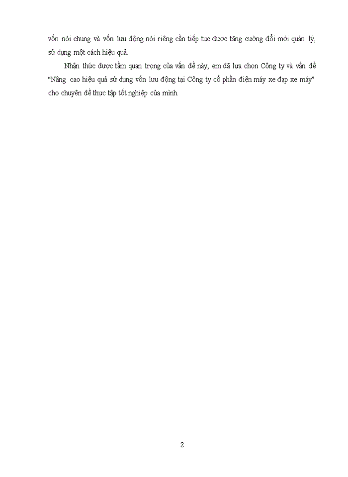 image for page Nâng cao hiệu quả sử dụng vốn lưu động tại Công ty cổ phần điện máy xe đạp xe máy