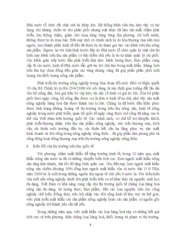 image for page Thực trạng và giải pháp cho vấn đề tiêu thụ nông sản ở Việt nam