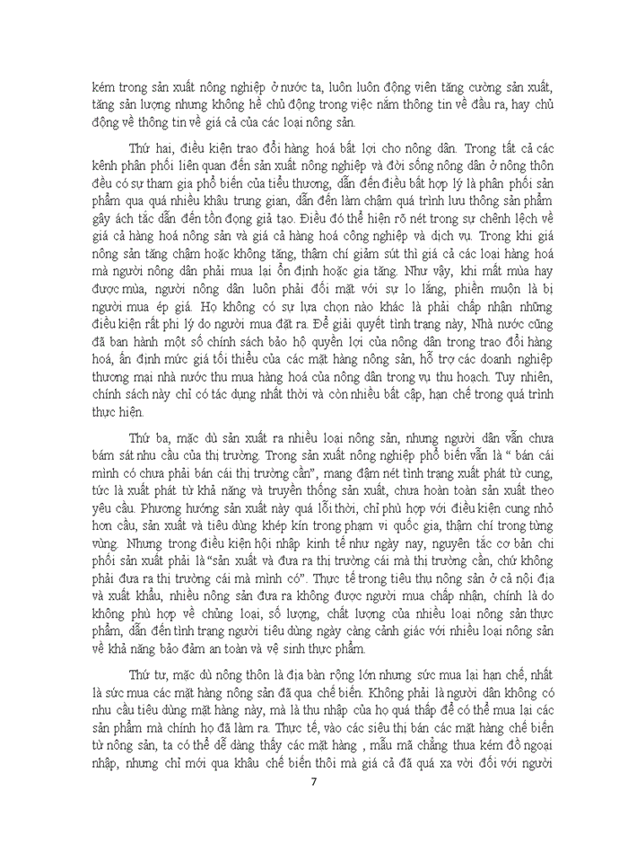 image for page Thực trạng và giải pháp cho vấn đề tiêu thụ nông sản ở Việt nam