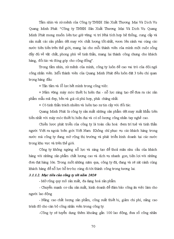 image for page Tạo động lực lao động tại công ty trách nhiệm hữu hạn (TNHH) Sản Xuất Thương Mại Và Dịch Vụ Quang Minh Phát