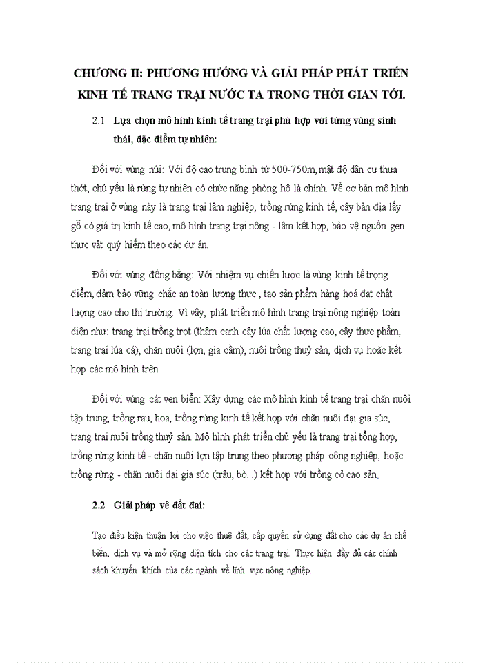 image for page Thực trạng và giải pháp phát triển kinh tế trang trại nước ta