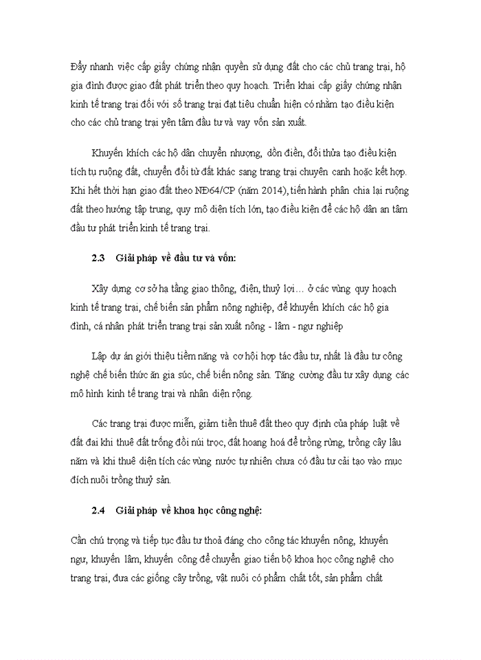 image for page Thực trạng và giải pháp phát triển kinh tế trang trại nước ta