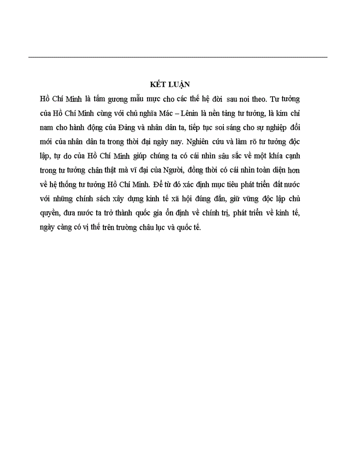 image for page Phân tích tư tưởng về độc lập, tự do của Hồ Chí Minh