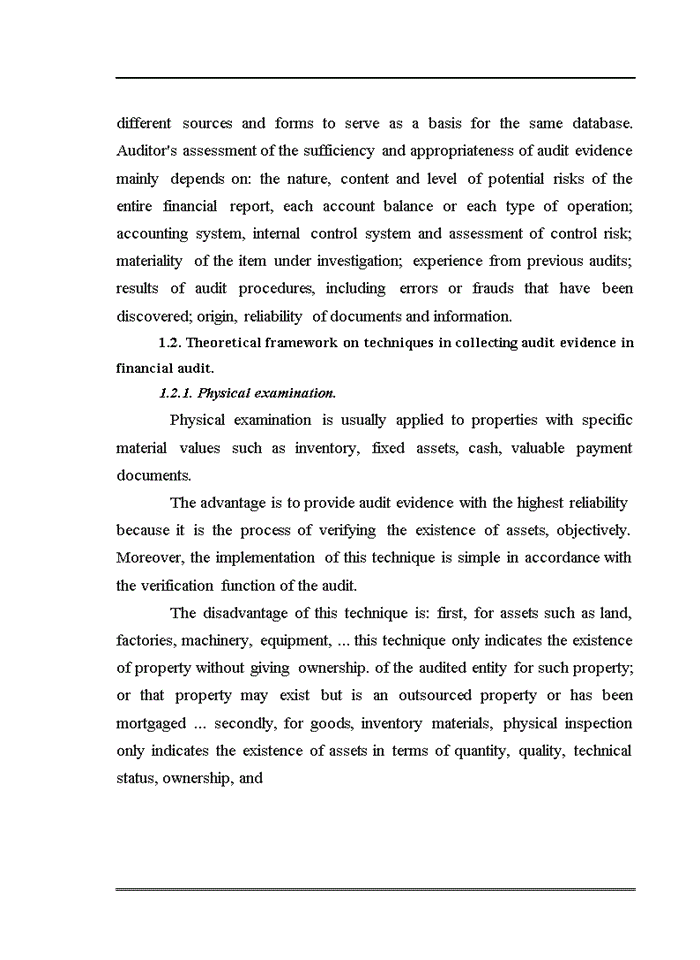 image for page Application of techniques in collecting audit evidence in financial audits conducted by KSi Viet Nam Auditing Company Ltd