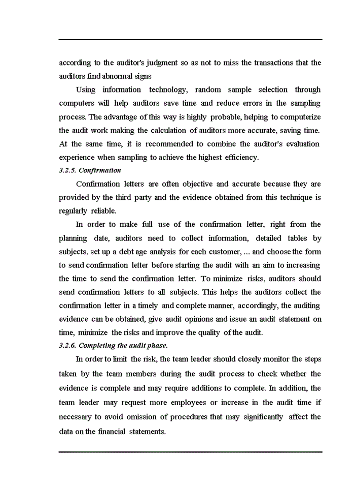 image for page Application of techniques in collecting audit evidence in financial audits conducted by KSi Viet Nam Auditing Company Ltd