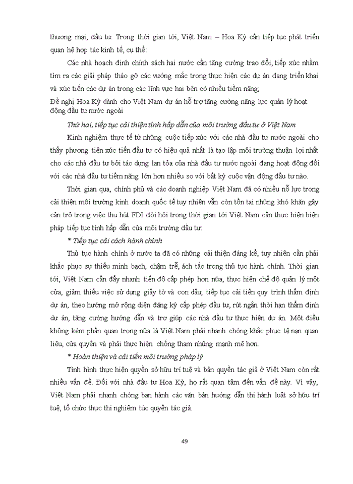 image for page Thúc đẩy hoạt động đầu tư trực tiếp của Hoa Kỳ vào Việt Nam trong bối cảnh quan hệ thương mại Mỹ - Trung diễn biến phức tạp