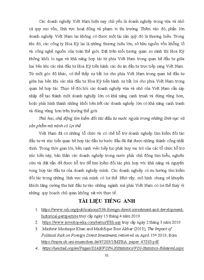 image for page Thúc đẩy hoạt động đầu tư trực tiếp của Hoa Kỳ vào Việt Nam trong bối cảnh quan hệ thương mại Mỹ - Trung diễn biến phức tạp