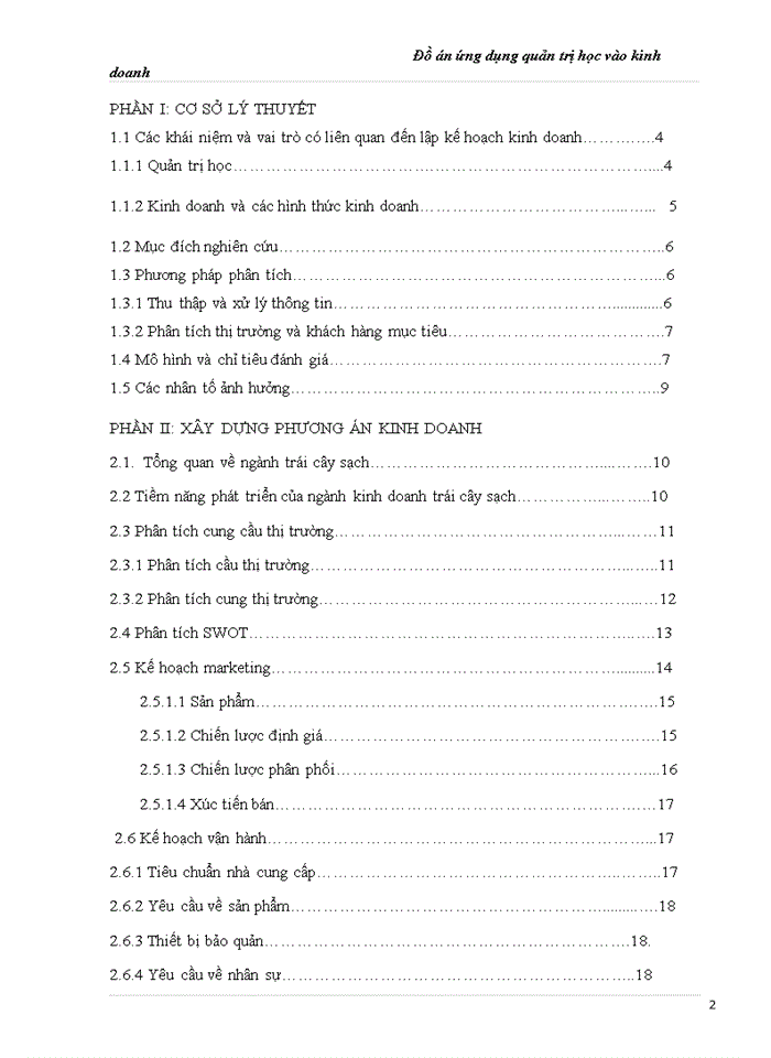 image for page Ứng dụng quản trị học vào kinh doanh trái cây sạch