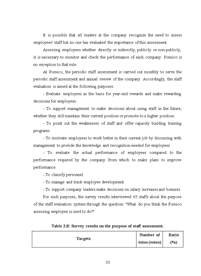 image for page Assessing employee at tuyen quang forest and mineral joint stock company