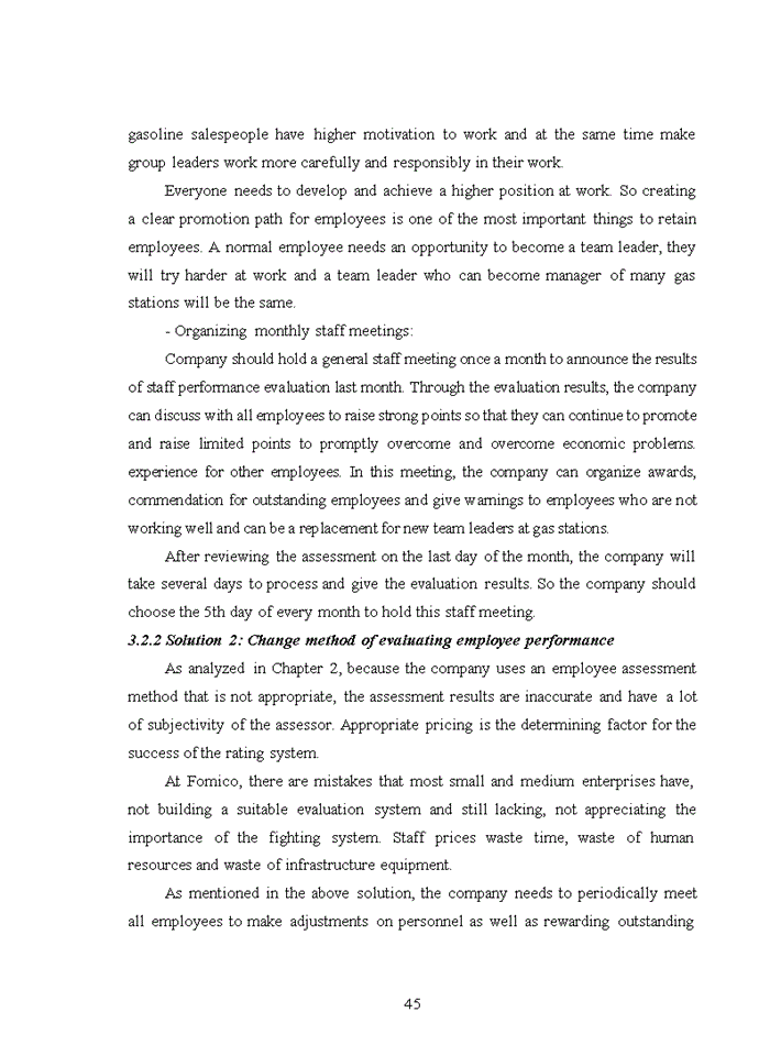 image for page Assessing employee at tuyen quang forest and mineral joint stock company