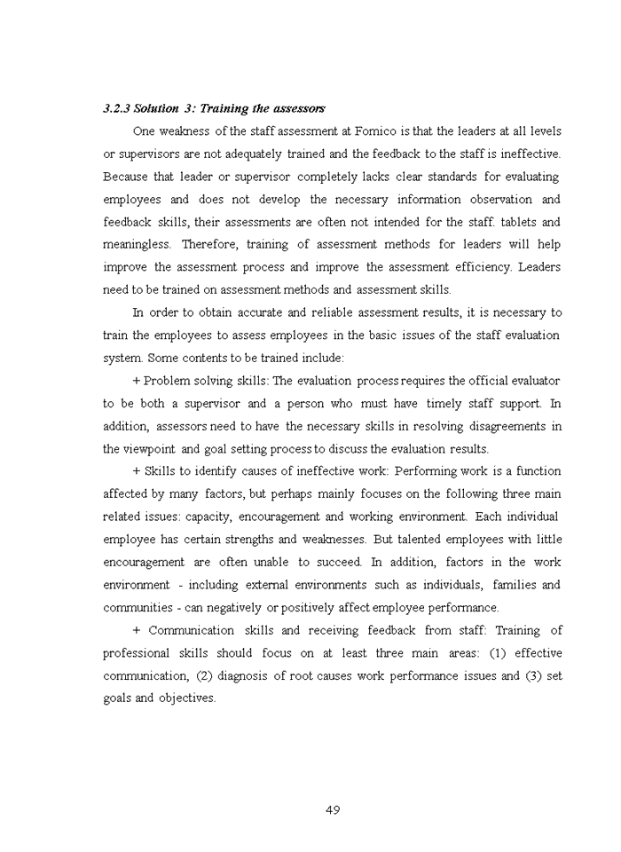 image for page Assessing employee at tuyen quang forest and mineral joint stock company