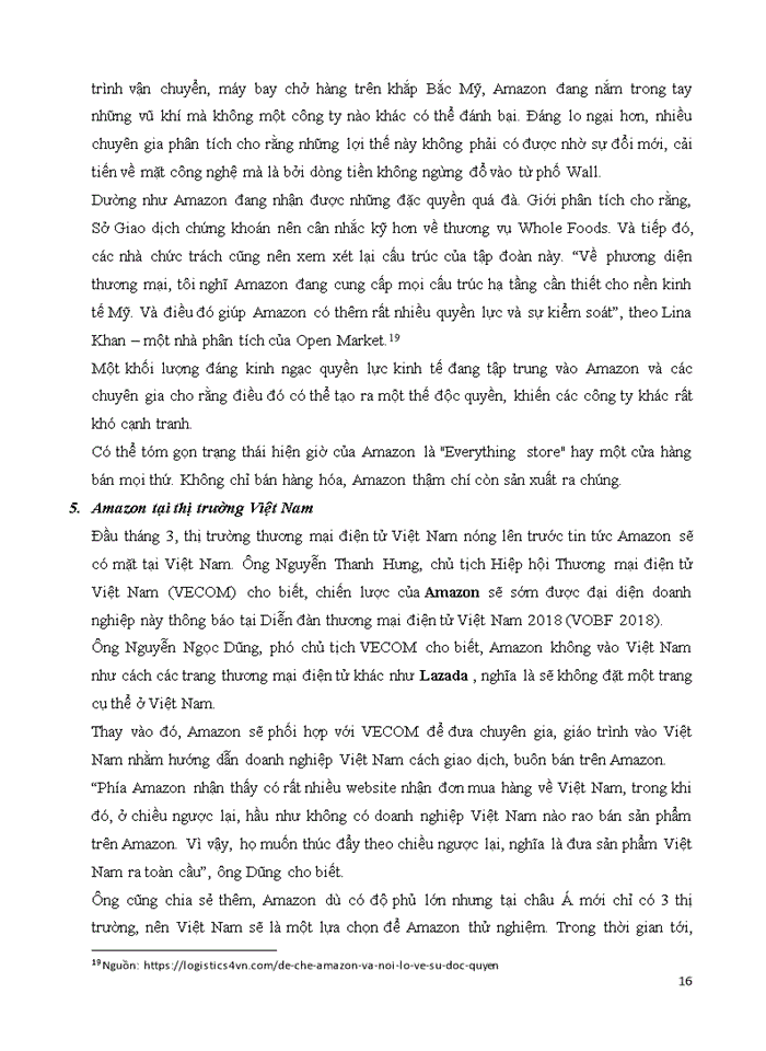 image for page Bối cảnh ảnh hưởng đến sức cạnh tranh của Amazon cùng giải pháp