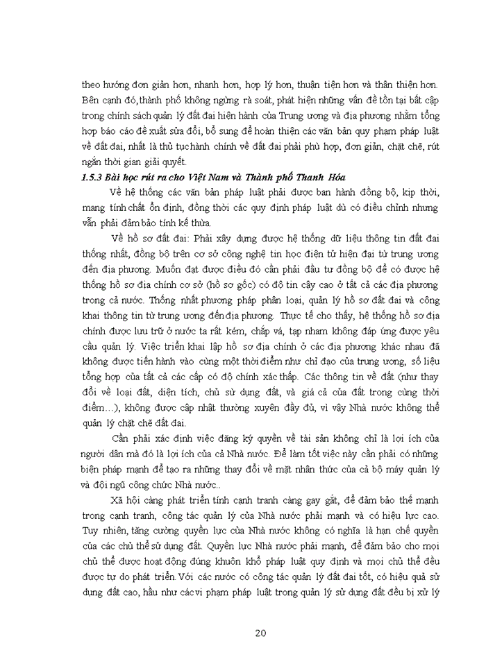 image for page Giải pháp nâng cao hiệu quả quản lý và sử dụng đất tại địa bàn thành phố Thanh Hóa đến năm 2025