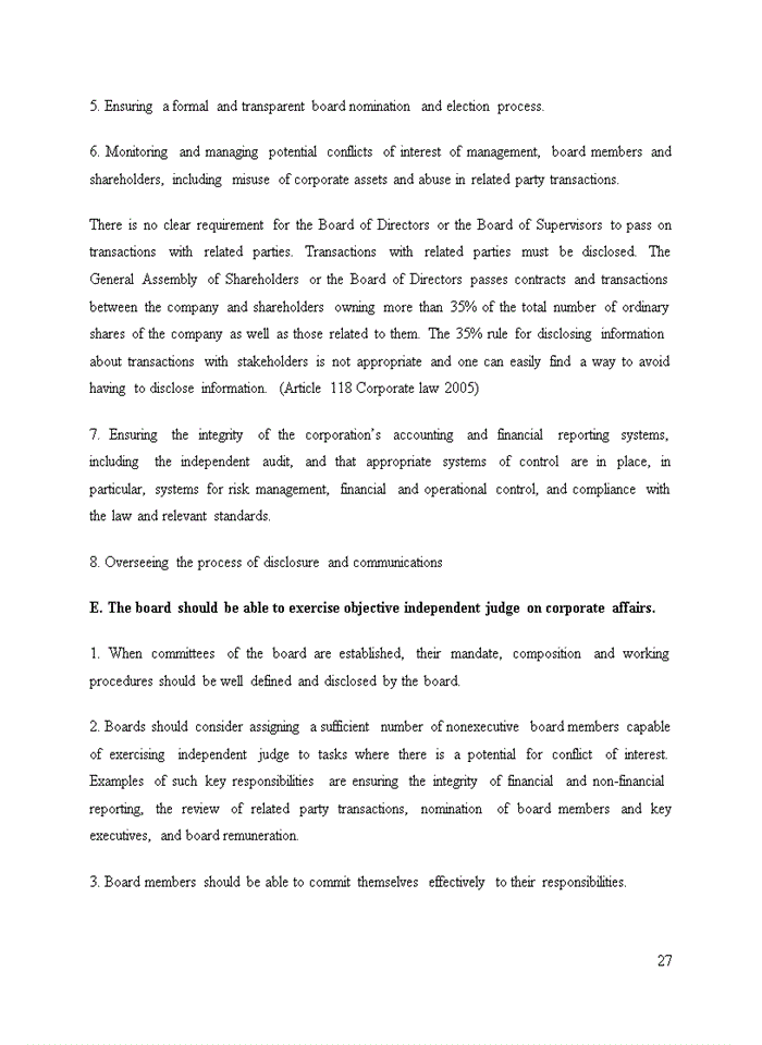 image for page Assignment about the comparison between G20/OECD Principles of corporate governance and corporate law (2005)