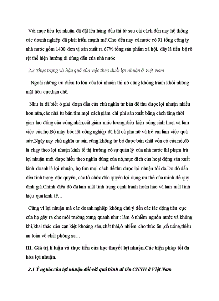 image for page Giá trị lí luận và thực tiễn của học thuyết lợi nhuận.Và các biện pháp tối đa hóa lợi nhuận