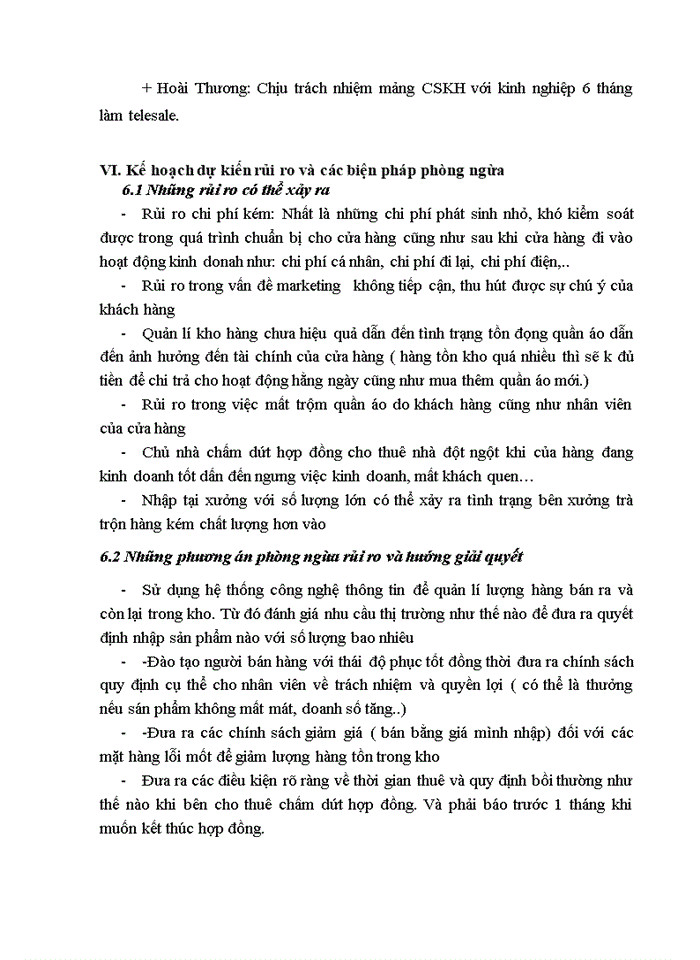 image for page Kế hoạch kinh doanh của cửa hàng quần áo năm 98’ store