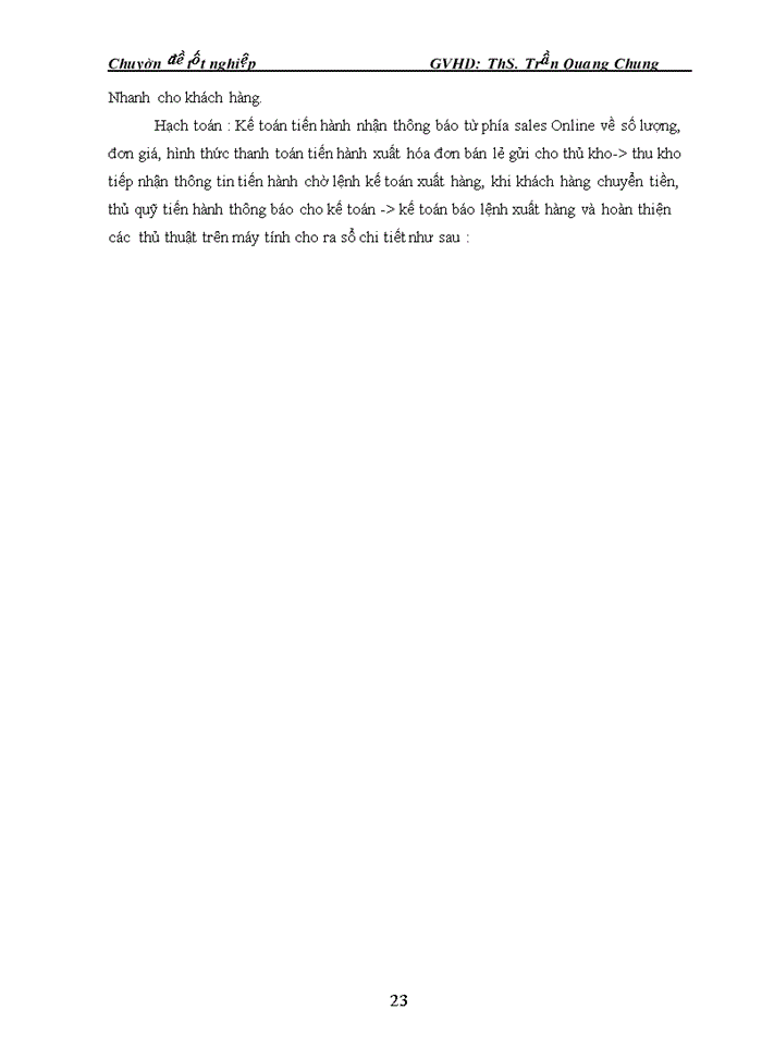 image for page Hoàn thiện kế tóan thanh toán với khách hàng tại công ty cổ phần VQC