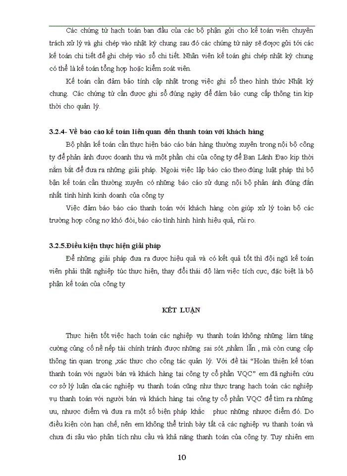 image for page Hoàn thiện kế tóan thanh toán với khách hàng tại công ty cổ phần VQC