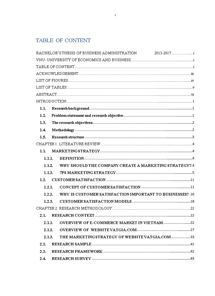 image for page Evaluating customer satisfaction among marketing strategy of website vatgia.com
