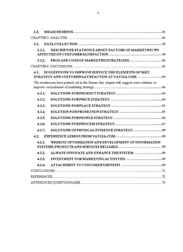 image for page Evaluating customer satisfaction among marketing strategy of website vatgia.com