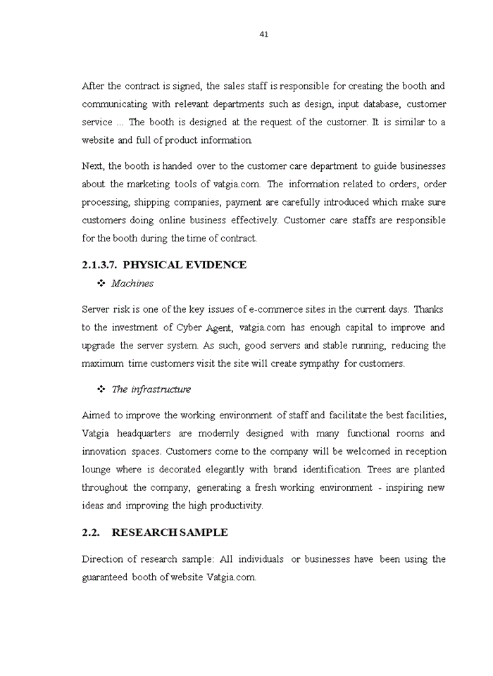 image for page Evaluating customer satisfaction among marketing strategy of website vatgia.com