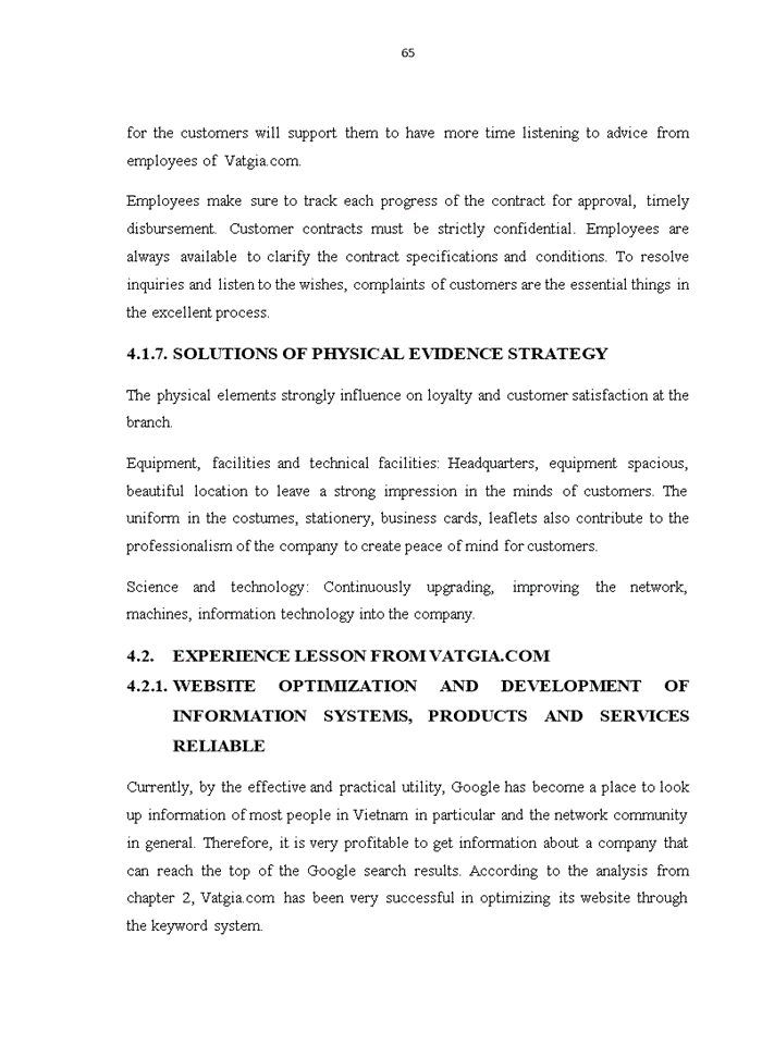 image for page Evaluating customer satisfaction among marketing strategy of website vatgia.com