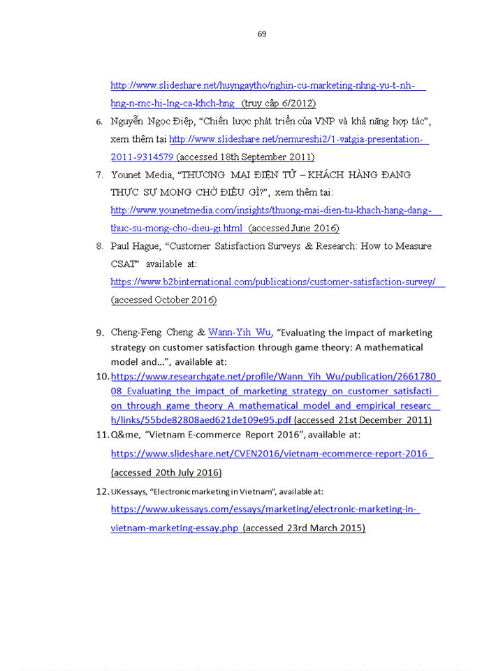 image for page Evaluating customer satisfaction among marketing strategy of website vatgia.com