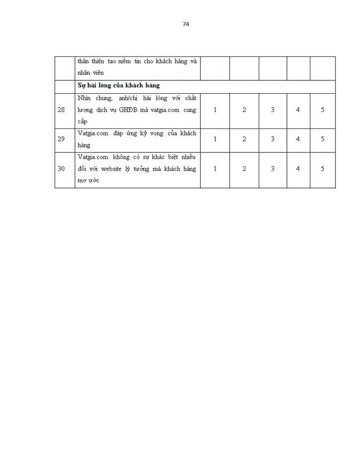image for page Evaluating customer satisfaction among marketing strategy of website vatgia.com