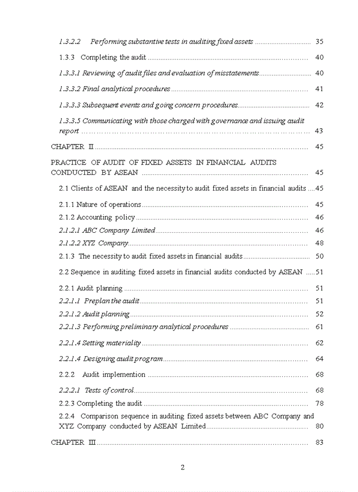 image for page The process of auditing fixed assets in financial audit of ASEAN