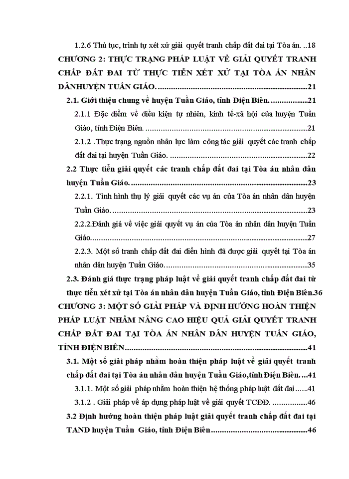 image for page Pháp luật về giải quyết tranh chấp đất đai, từ thực tiễn xét xử tại TAND huyện Tuần Giáo ,tỉnh Điện Biên