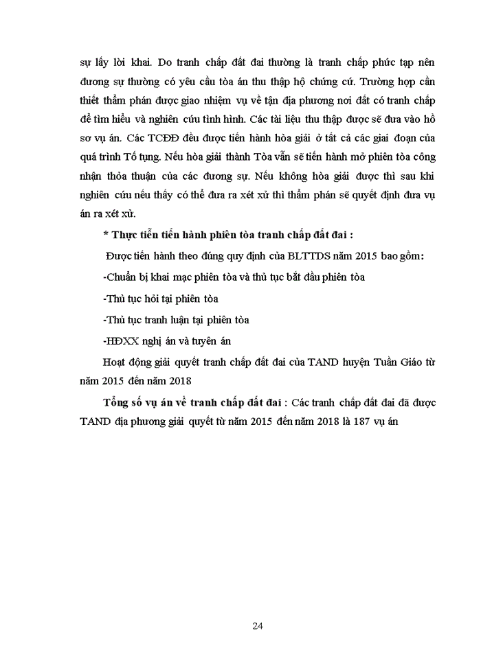 image for page Pháp luật về giải quyết tranh chấp đất đai, từ thực tiễn xét xử tại TAND huyện Tuần Giáo ,tỉnh Điện Biên