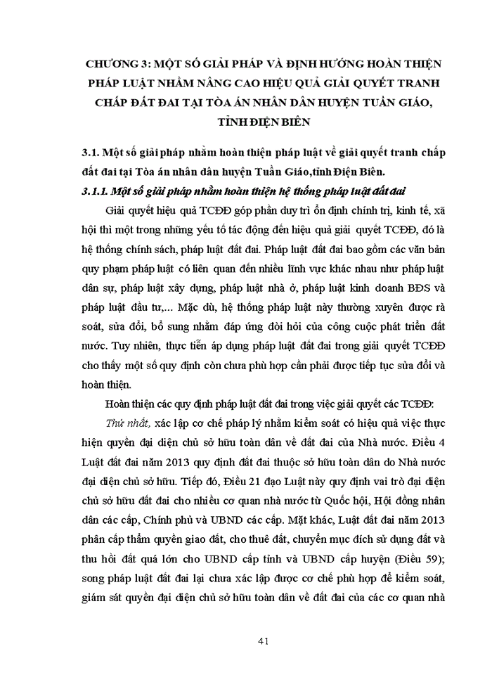 image for page Pháp luật về giải quyết tranh chấp đất đai, từ thực tiễn xét xử tại TAND huyện Tuần Giáo ,tỉnh Điện Biên