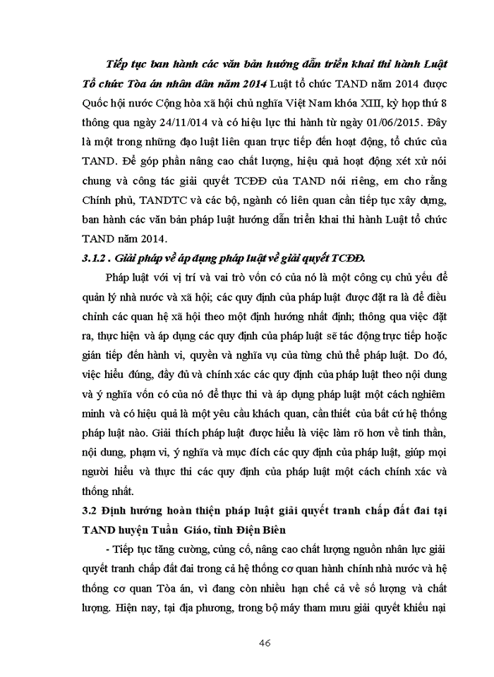 image for page Pháp luật về giải quyết tranh chấp đất đai, từ thực tiễn xét xử tại TAND huyện Tuần Giáo ,tỉnh Điện Biên