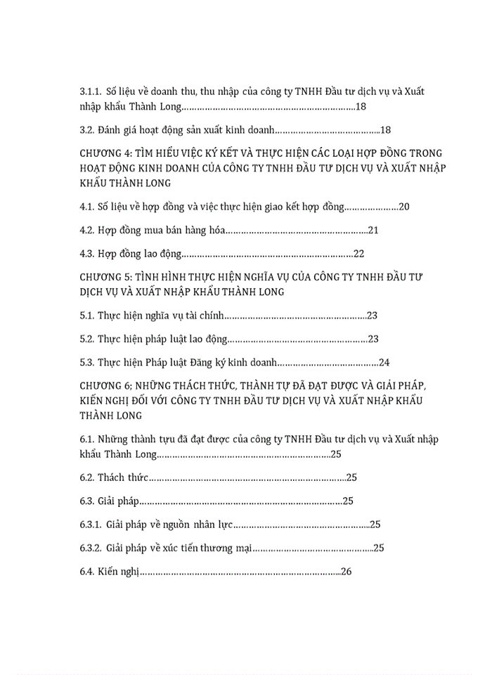 image for page Tình hình thực hiện nghĩa vụ của công ty tnhh đầu tư dịch vụ và xuất nhập khẩu thành long với nhà nước