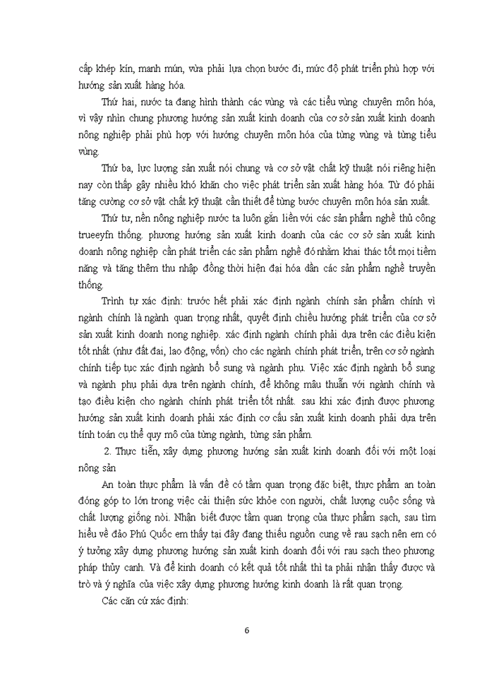 image for page Vai trò và ý nghĩa của việc xây dựng phương hướng kinh doanh trong nông nghiệp