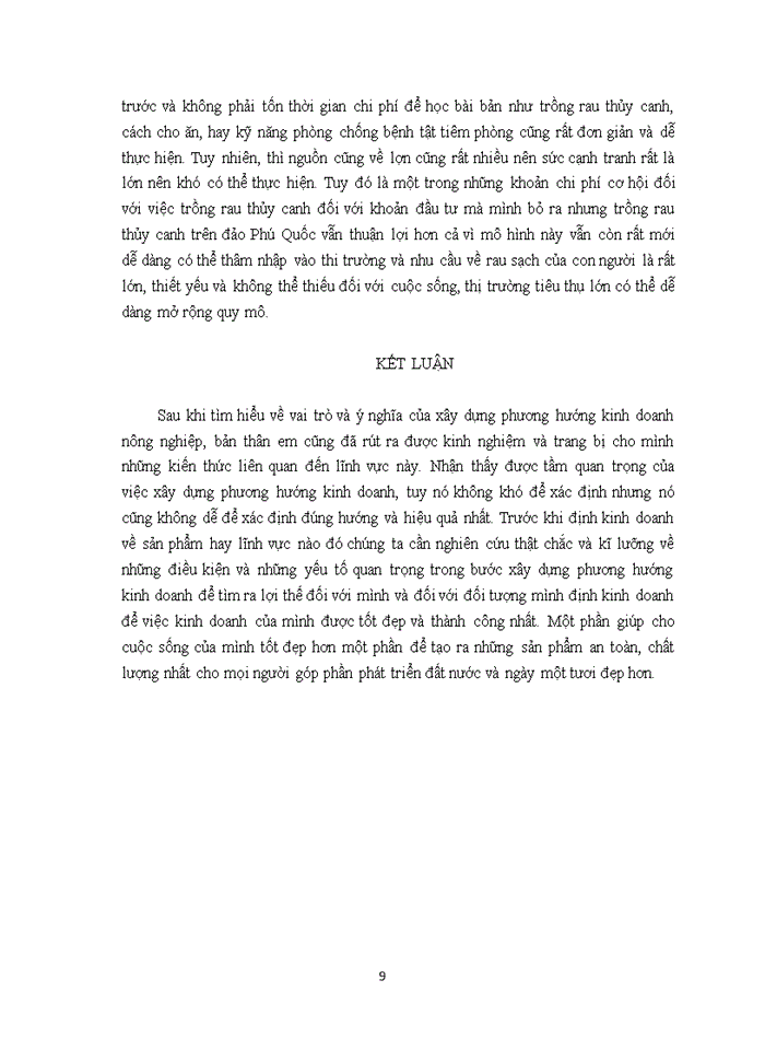 image for page Vai trò và ý nghĩa của việc xây dựng phương hướng kinh doanh trong nông nghiệp