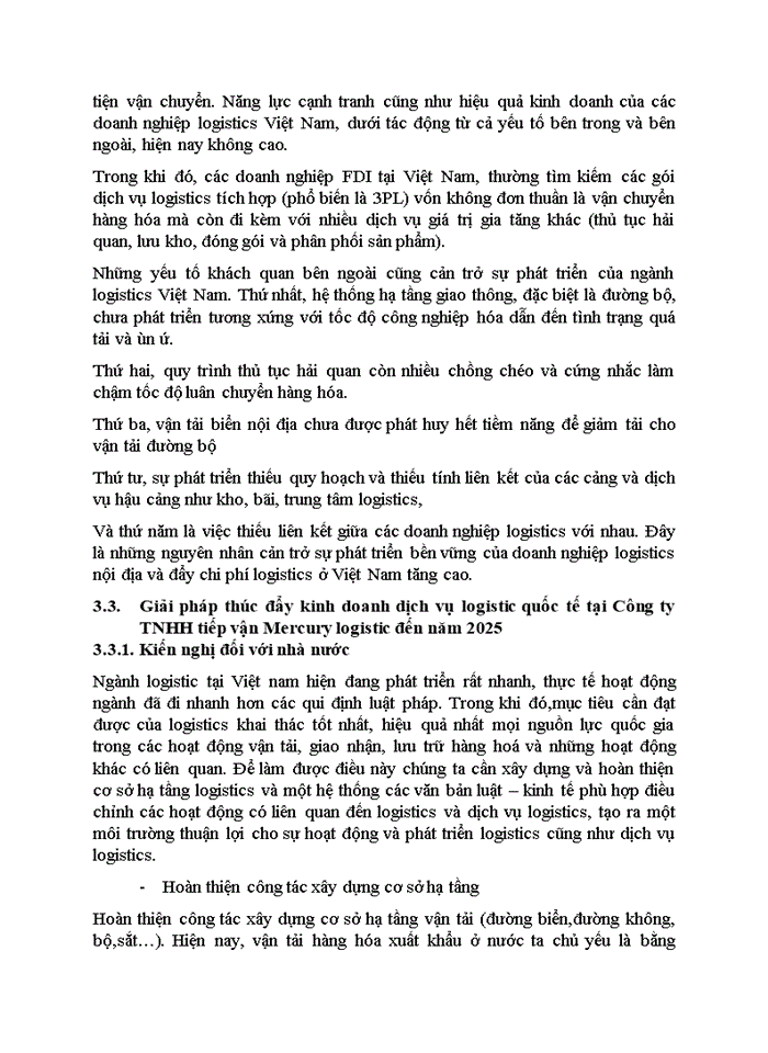 image for page Thúc đẩy kinh doanh dịch vụ logistics quốc tế tại Công ty TNHH tiếp vận Mercury Việt Nam