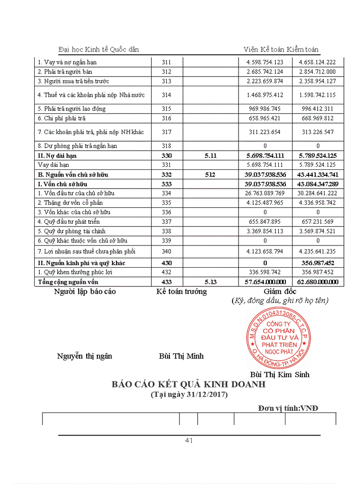 image for page Một số đánh giá về tình hình tổ chức hạch toán kế toán tại Công ty cổ phần Đầu tư và phát triển Ngọc Phát.