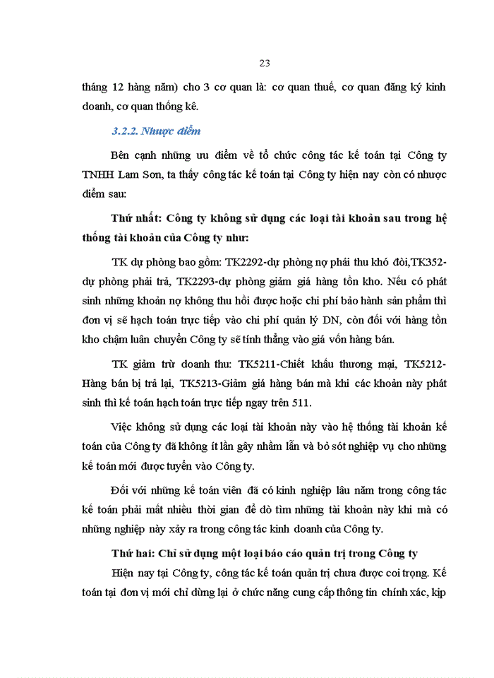 image for page Đánh giá về tình hình tổ chức hạch toán kế toán tại Công ty TNHH Lam Sơn.