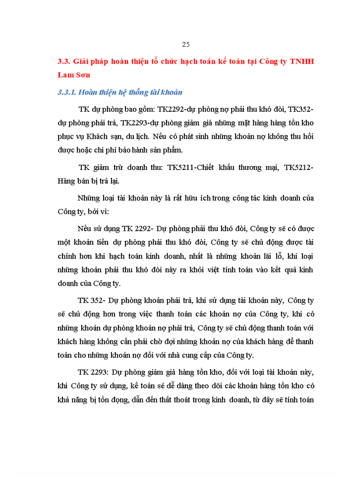 image for page Đánh giá về tình hình tổ chức hạch toán kế toán tại Công ty TNHH Lam Sơn.