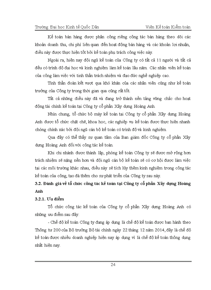 image for page Đánh giá về tình hình tổ chức hạch toán kế toán tại Công ty cổ phần Xây dựng Hoàng Anh.