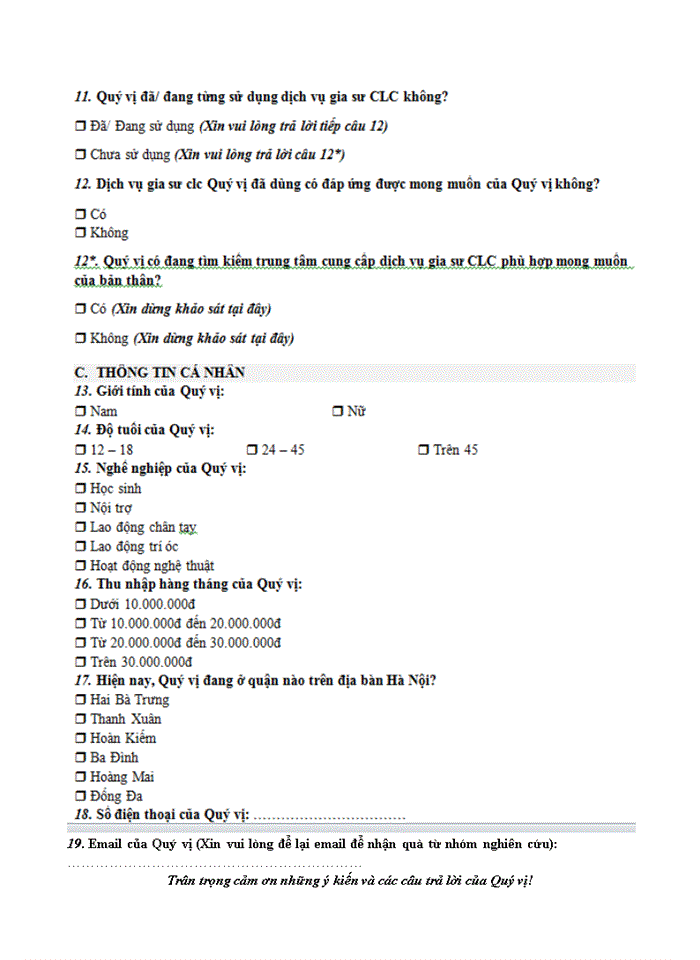 image for page Nghiên cứu nhu cầu sử dụng dịch vụ gia sư chất lượng cao cho học sinh hệ giáo dục phổ thông tại Hà Nội