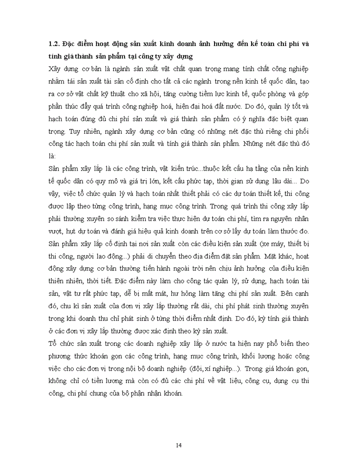 image for page Các giải pháp hoàn thiện kế toán chi phí sản xuất và tính giá thành công trình xây lắp tại công ty cổ phần xây dựng và quản lý dự án số 1