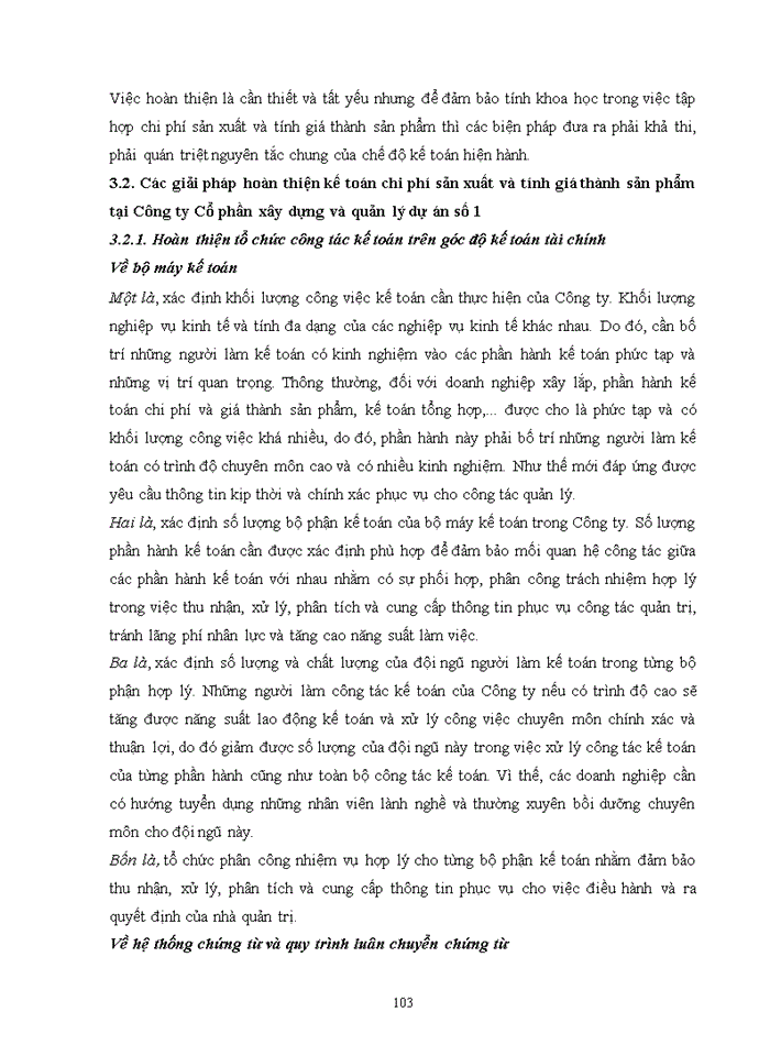 image for page Các giải pháp hoàn thiện kế toán chi phí sản xuất và tính giá thành công trình xây lắp tại công ty cổ phần xây dựng và quản lý dự án số 1