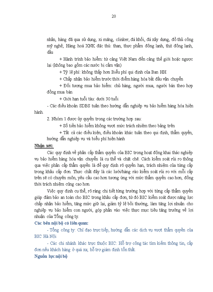 image for page Giải pháp hoàn thiện công tác quản lý rủi ro khai thác bảo hiểm hàng hóa vận chuyển tại BIC Hà Nội