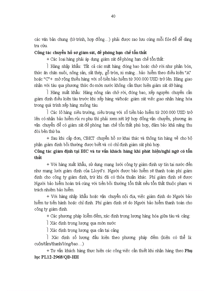 image for page Giải pháp hoàn thiện công tác quản lý rủi ro khai thác bảo hiểm hàng hóa vận chuyển tại BIC Hà Nội