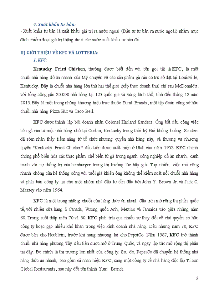 image for page Vận dụng quan điểm của chủ nghĩa Mác – Lênin phân tích cạnh tranh giữa KFC và LOTTERIA